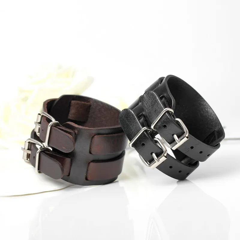 Leather Braided Bracelet Leather Bracelet Charm Bracelet XQNI New Fashion Cowboy Style Bandage Genuine Leather Bracelets For Men Knight Courage Wrap Charm Bracelets Bangles