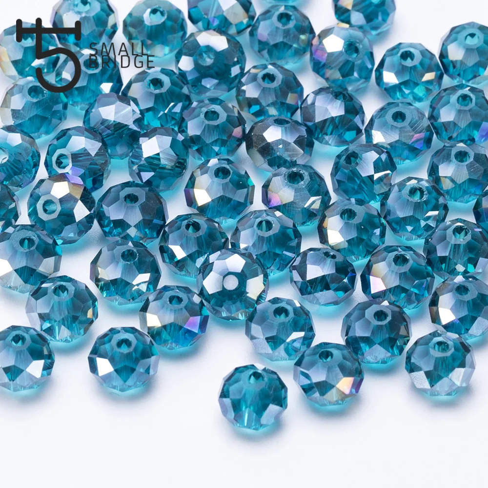 Чешские маленькие синие Бусины Рондель для самостоятельного изготовления ювелирных изделий Аксессуары жемчуг граненый стеклянный хрустальный бисер Z140