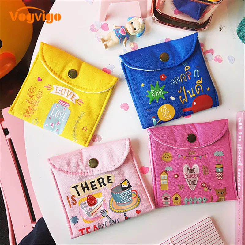 

Vogvigo Cosmetic Storage Bag Cartoon Life Coin Purses Women Wallet Cute Credit Card Holder Key Money Bags Travel Canvas Bag