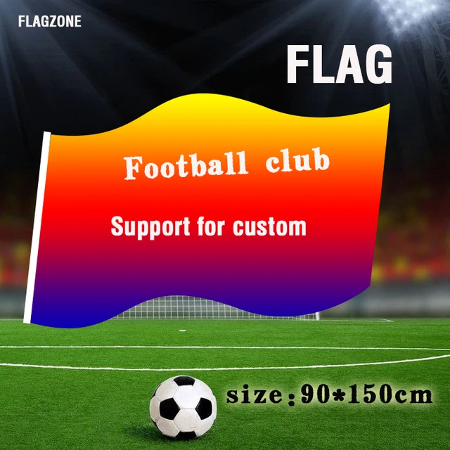 Custom flag football club flag sports school stadium flags polyester