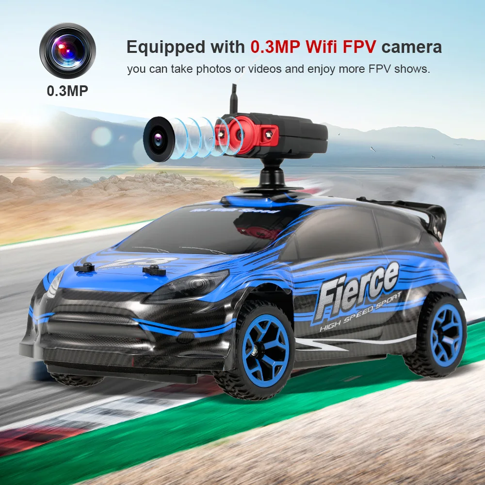 

Goolsky RC Car 18GS09 1:18 2.4GHz 4WD 20km/h RC Buggy Car with 0.3MP Wifi FPV Camera Off-road Car Kids Toy