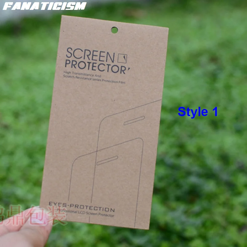 US $515.00 5000pcs PET Film Universal Kraft Box For Iphone 11 Pro XR X XS Max 6s 7 8 Plus Tempered Glass Screen Protector Retail Packaging