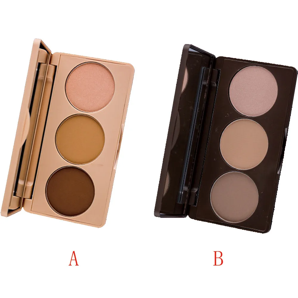 

3Colors Repair Capacity Powder Highlights Shadow Blush Box Palette Waterproof Shade Face Concealer Makeup dark spot corrector