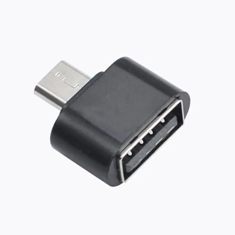 Мини OTG USB кабель OTG адаптер для samsung Tablet PC Android otg-адаптер Micro USB к адаптер и конвертер USB для геймпада для Xiaomi - Цвет: Black