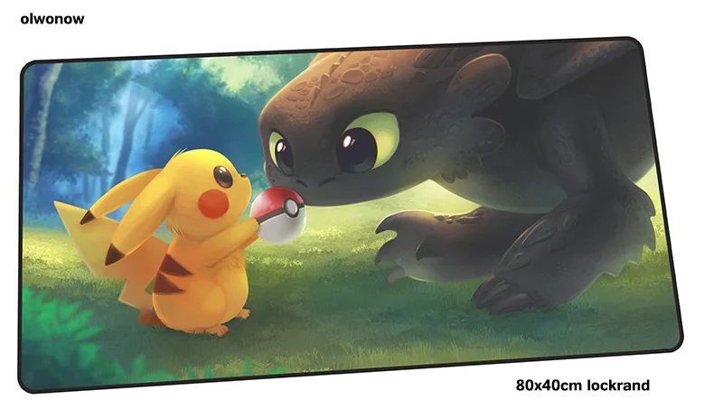 pokemons mousepad gamer Christmas gifts 800x400x4mm gaming mouse pad xl notebook pc accessories laptop padmouse ergonomic