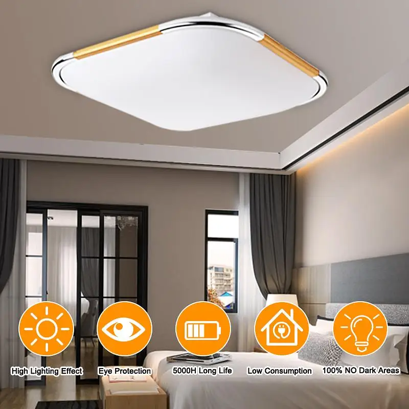

Modern LED Ceiling Light Acrylic Material 5730 Lamp Beads For Home Kitchen Bathroom Household Lighting White Light AC110-220V