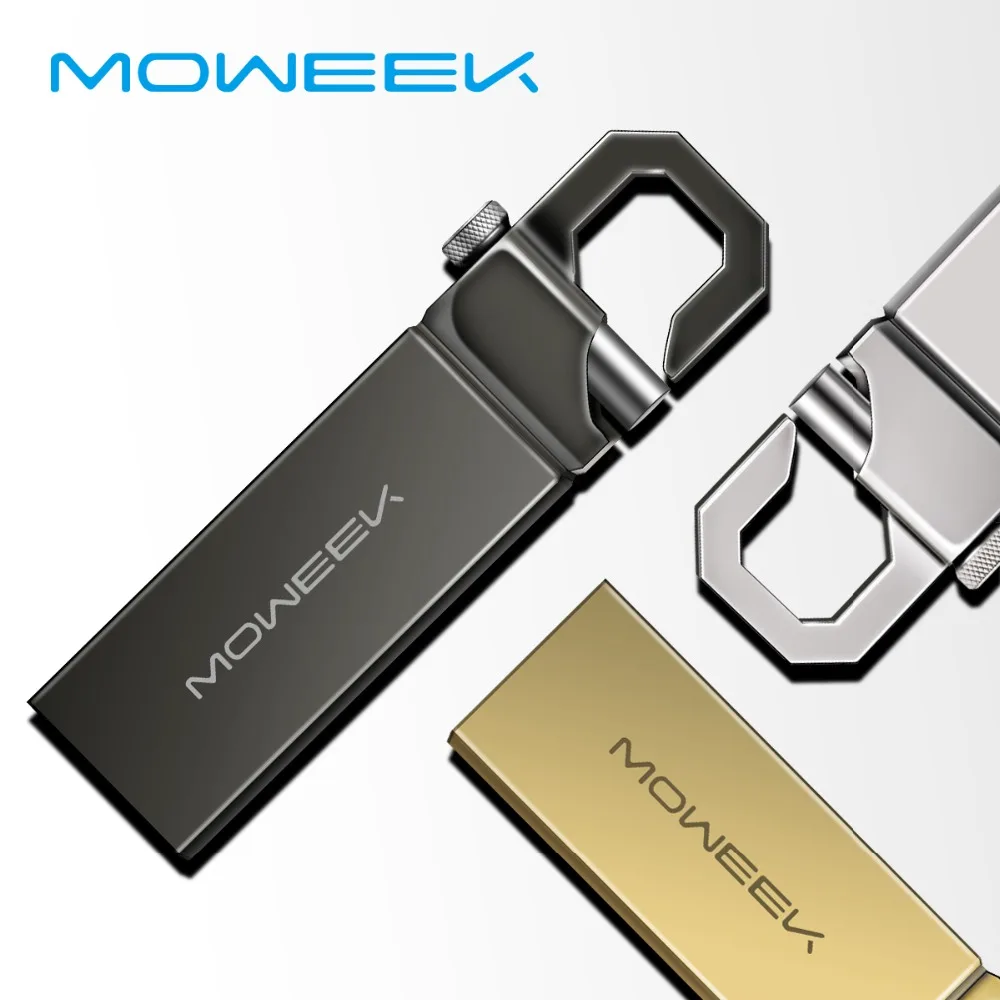 Moweek USB флешка usb 2 0 Настоящее Ёмкость 8 ГБ 16 г 32 64 128 интерфейсом Водонепроницаемый