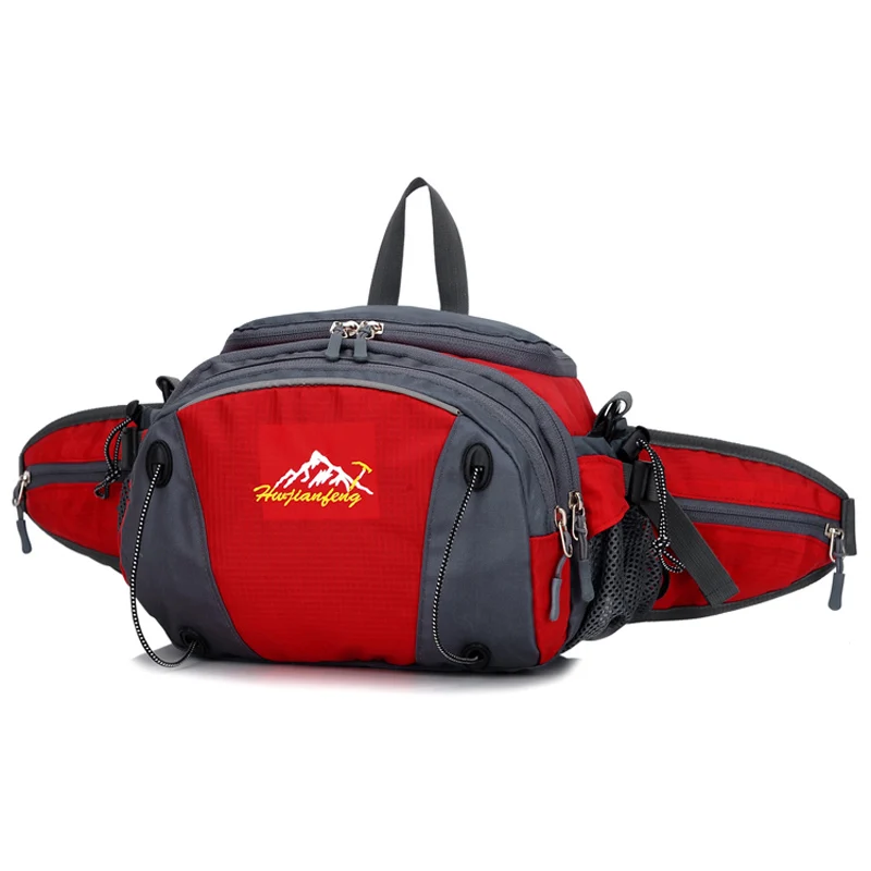 Спортивная Беговая сумка, носимая на поясном ремне или через плечо для фитнеса бега рюкзак для поездок на велосипеде Водонепроницаемый пояс бум поясная сумка на плечо - Цвет: Red