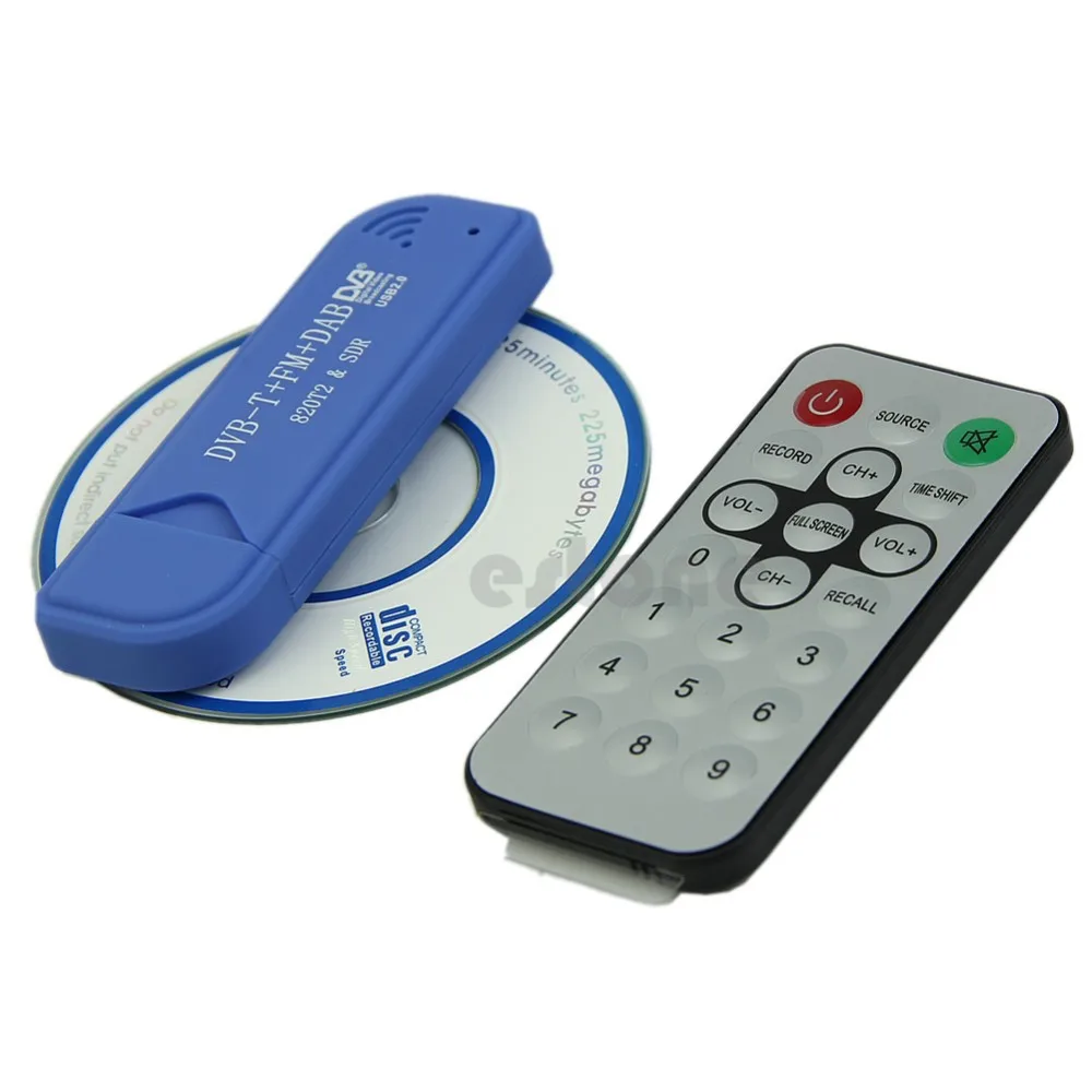 Качество USB 2,0 цифровой DVB-T SDR+ DAB+ FM HDTV тюнер приемник RTL2832U+ R820T2 SCA