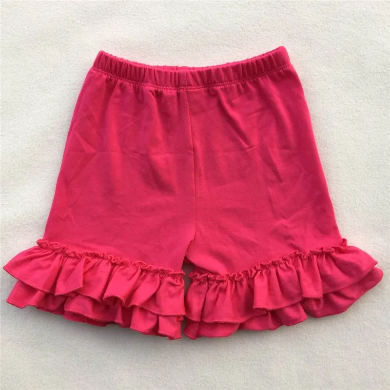 Kids Cotton Ruffle Shorts Maroon Toddler Girls Shorts Kids Knit Icing ...