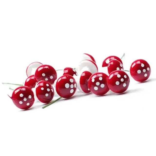 10Db 2 Cm Mesterséges Mini Gomba Miniatűrök Tündérkert Mohás Terrárium Gyanta Kézműves Dekorációk Tét - Image 6