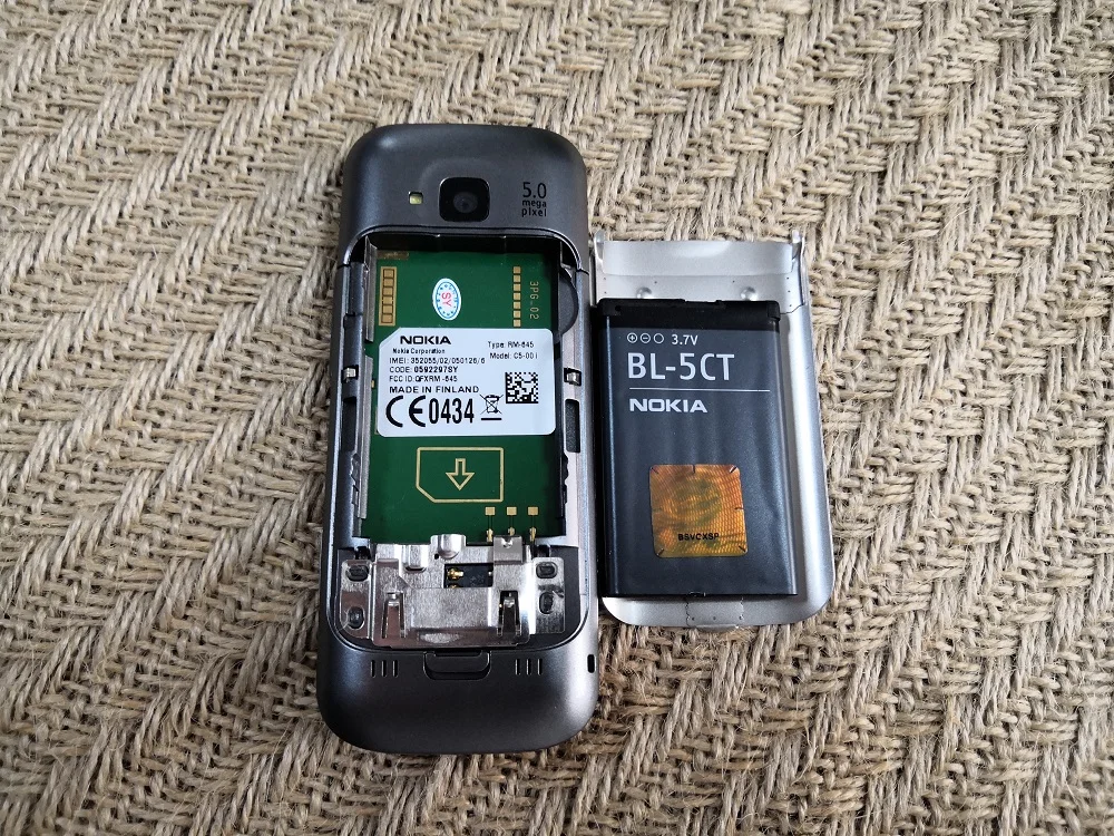 C5 разблокированный мобильный телефон Nokia C5-00 3.15MP 3G Bluetooth FM дешевый мобильный телефон