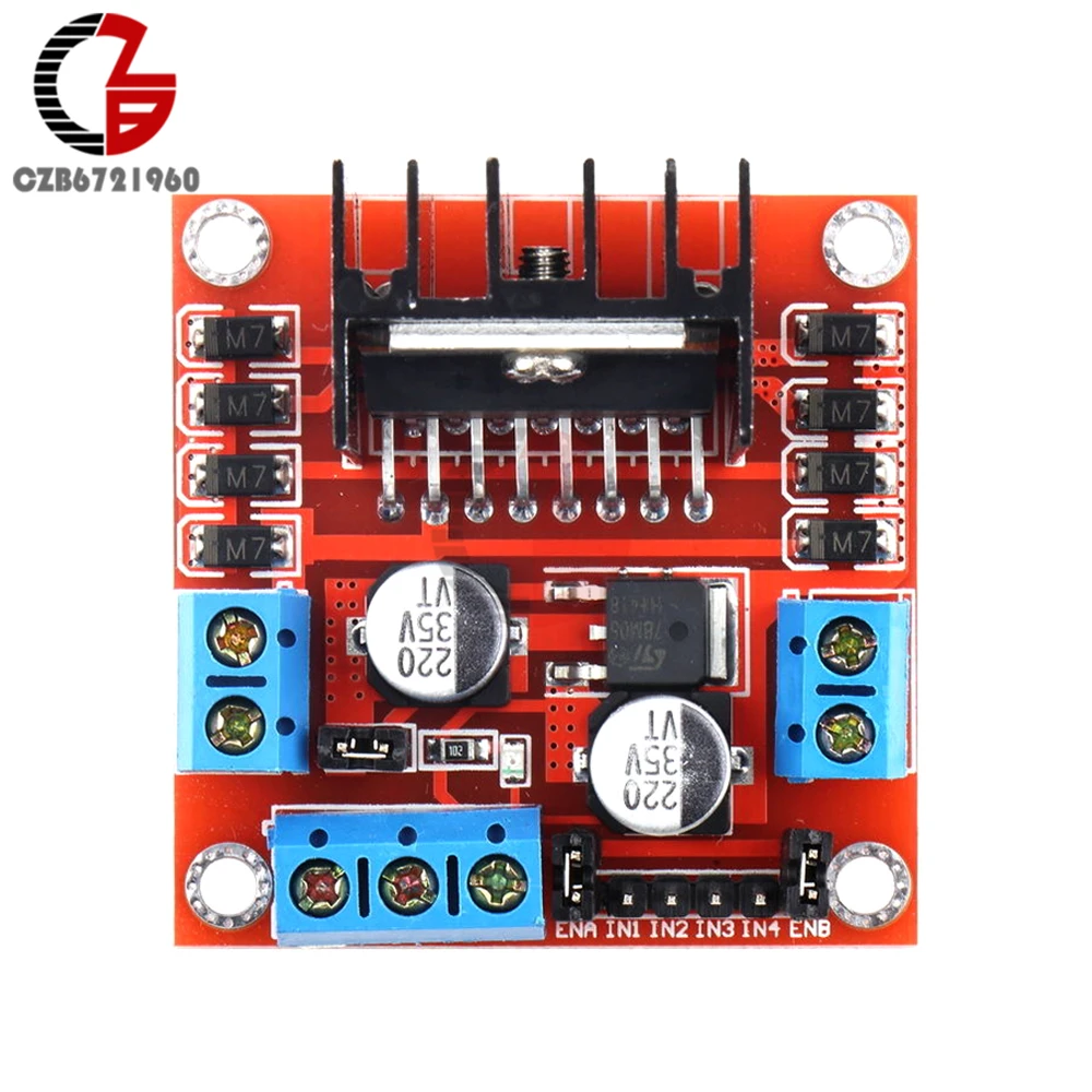 L298N плата драйвера модуль L298 шаговый двигатель умный автомобиль робот макет Пельтье высокой мощности