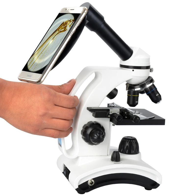 1600X professional children's optical biology microscopy kit (connect