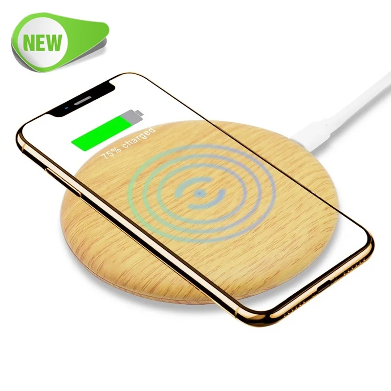 

Universal 10W Wood Qi Wireless Charger For Iphone X 8 Plus Fast Wireless Charger Charging Pad For Samsung S10 S9 S8 Xiaomi Mi 9
