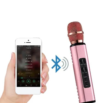 

DOITOP Metal Mikrofon MIC Bluetooth Speaker for Phone Computer Wireless Microphone Record Music Condenser Karaoke Microfone