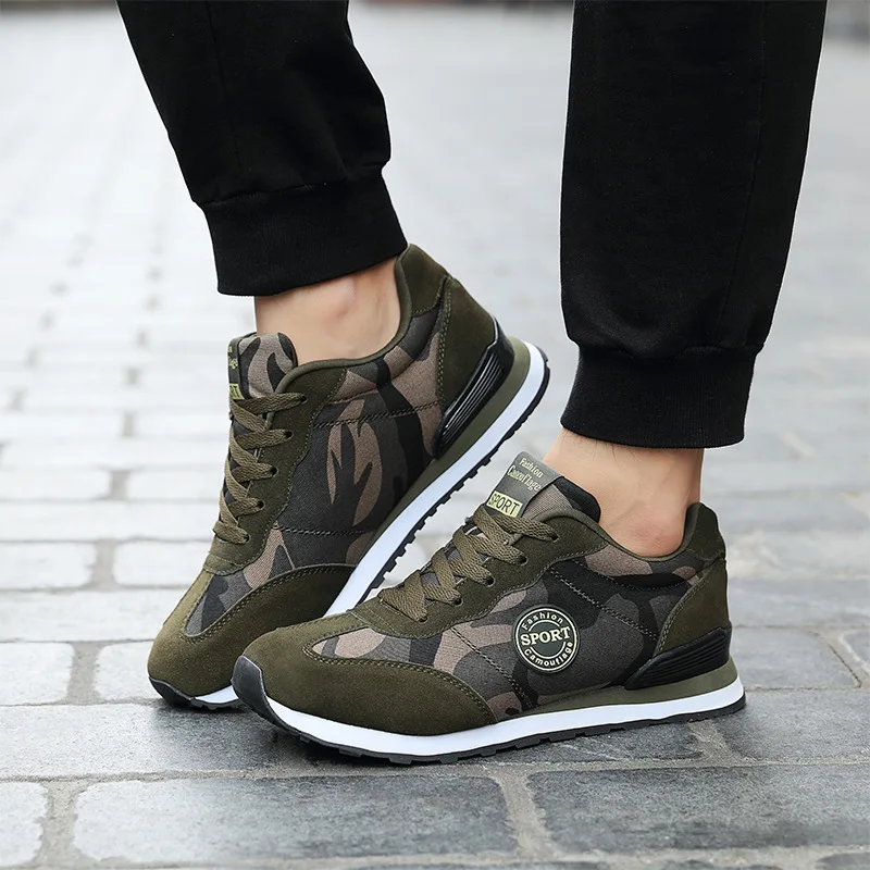 

2019 Autumn Women Shoes Luxury Designers Camouflage Sneakers Green Canvas Shoes Platform Lady Casual Shoes Lace Up Basket Femme