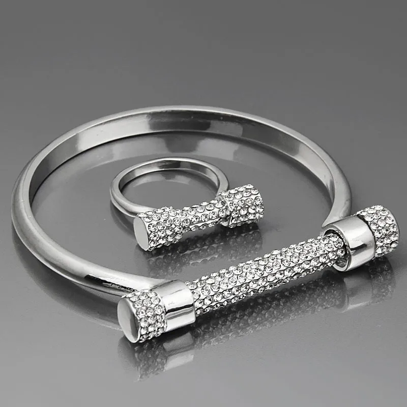 Buy ( Bangles + Rings ) Jewelry Set Horseshoe Screw