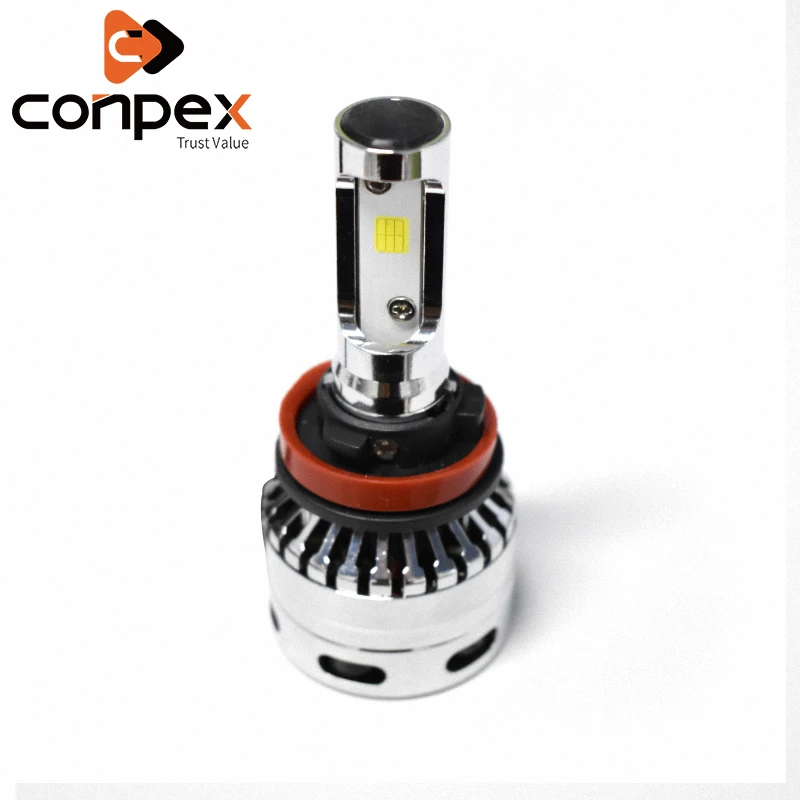 

2pcs Car Headlight Bulbs LED 6500K 12V 2.5A H11 LED high temperature resistant chip Two-sided LED lamp beads signal lamp Lights