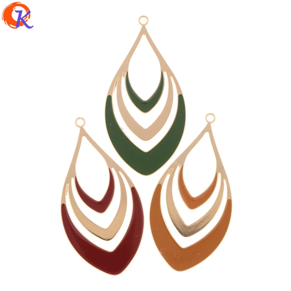 

Cordial Design 50Pcs 26*52MM Jewelry Accessories/Earring Connectors/Feather Shape/DIY Jewelry Making/Hand Made/Earring Findings
