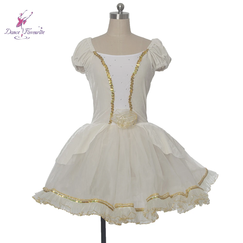 stretch ivory color velvet bodice ballet tutu! Girl and Women stage