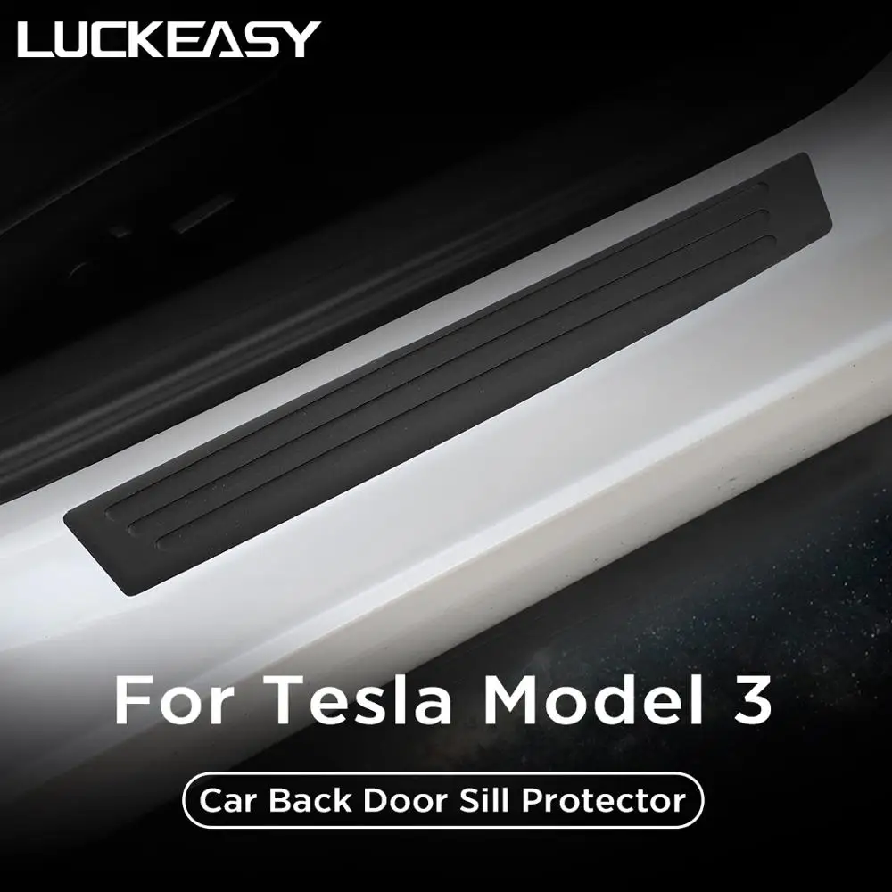 Защитная пленка для порога задней двери автомобиля Tesla Model 3 2022 аксессуары