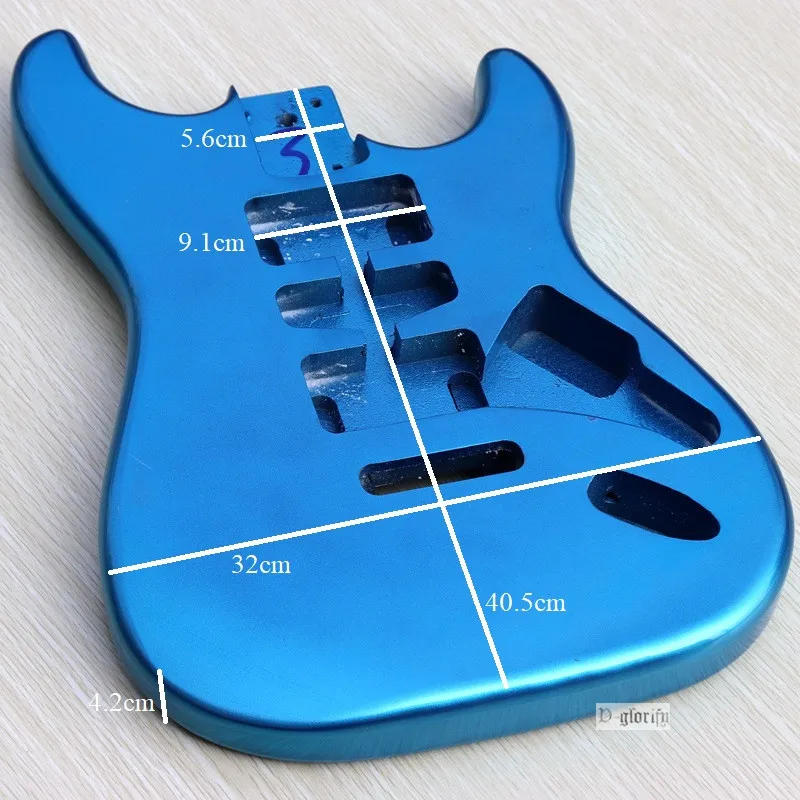 Металлический Синий ST корпус электрогитары липа тип гитары аксессуары хороший корпус гитары