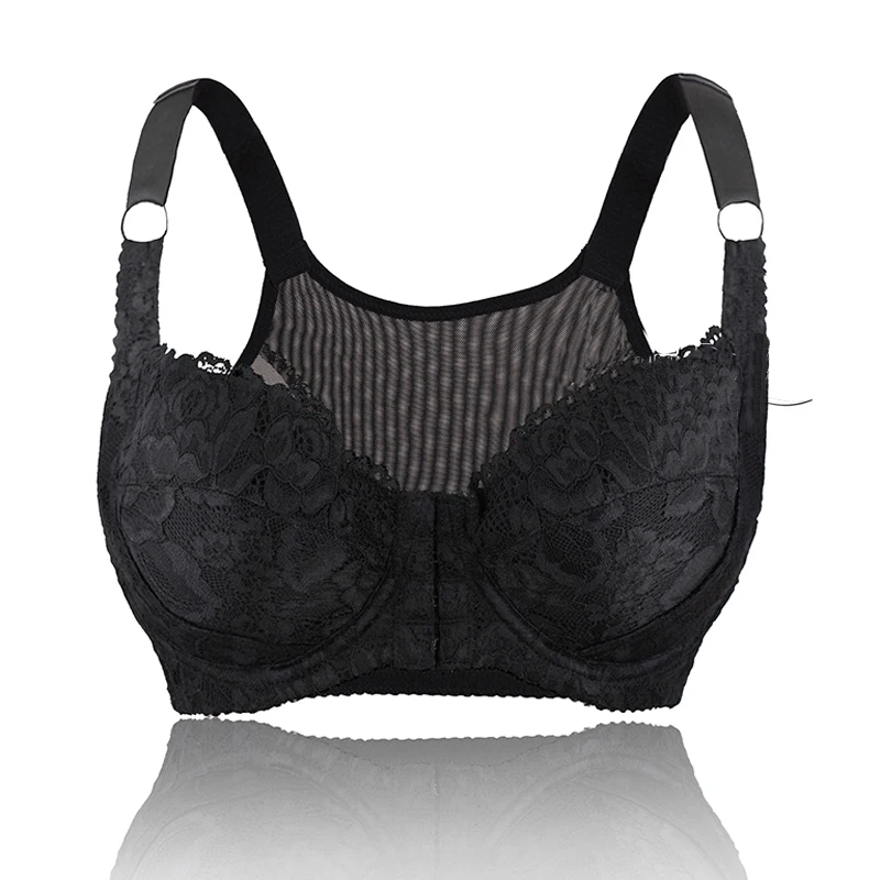 

Womens Front Closure Underwire 3/4 Cup Light Padded Adjustable Lace Bra Lingerie for Women 32 34 36 38 40 42 44 46 48 B F