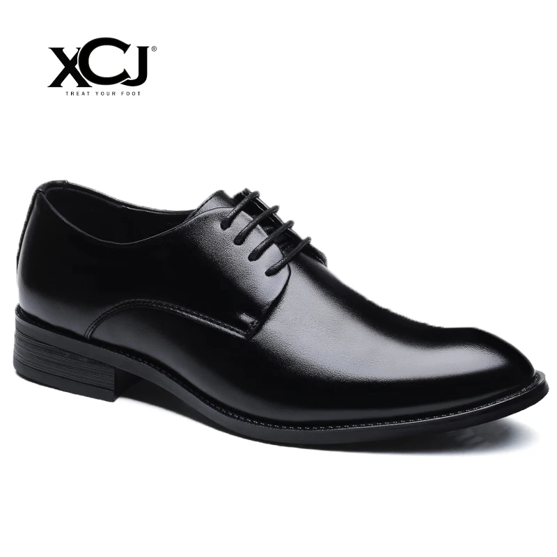 

Men Dress Shoes Men Business Shoes Plus Big Size Brand Gentleman Men Formal Shoes Split Leather Brogue Shoes XCJ