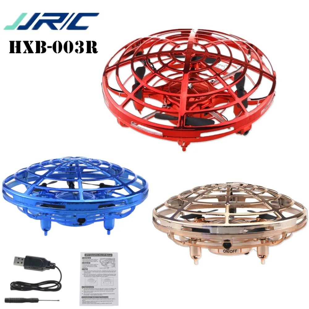 

JJRC HXB-003R Mini Drone Infrared Sensing Control RC Quadcopter Induction Altitude Hold Headless Mode RTF Blue Gold Red NewShape