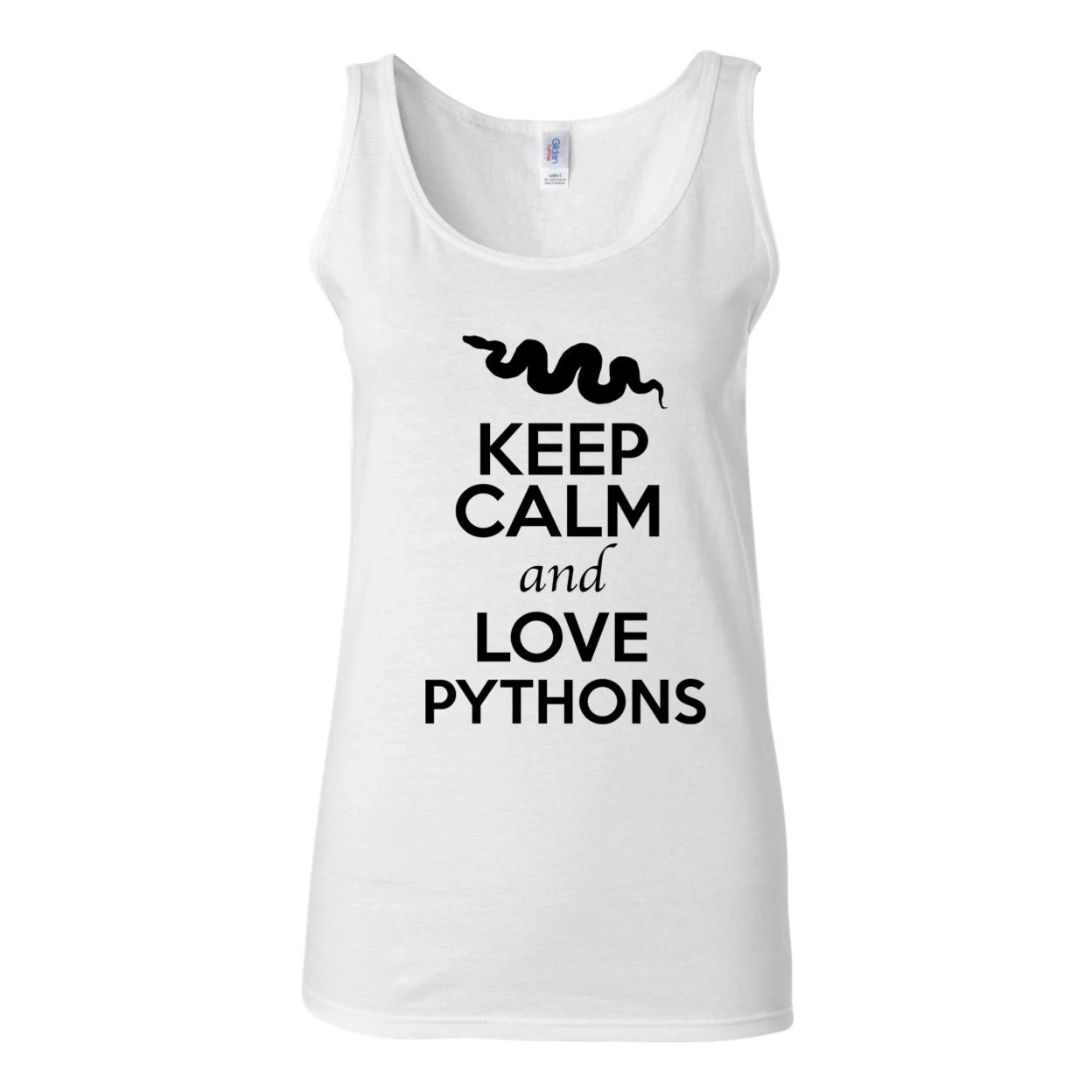 Junior Keep Calm And Love Pythons Animal Lover Sleeveless Tank Tops 2377 (4)