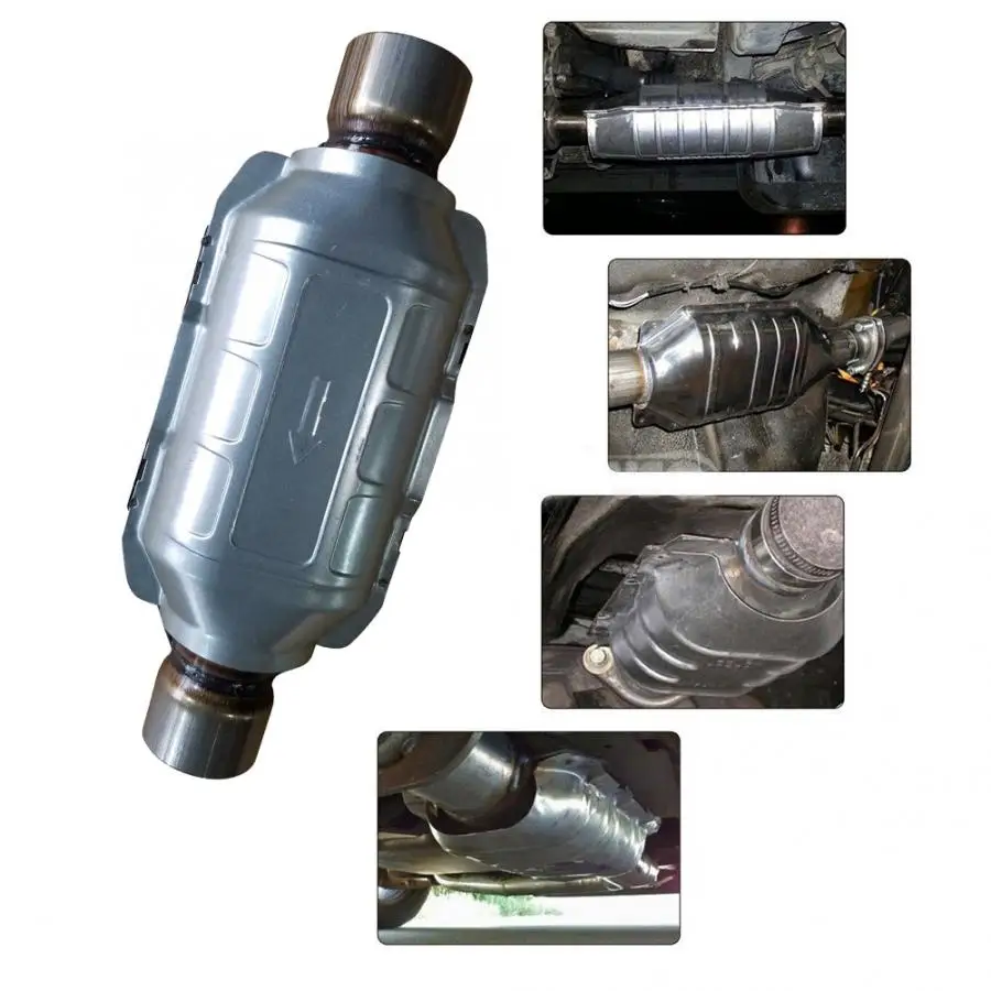 83166 70318 Car 11" Exhaust Catalytic Converter Universal For Chevrolet