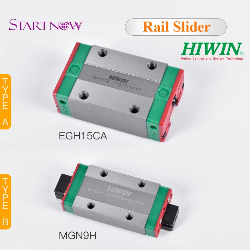 Тайваньский HIWIN EGH15CA MGN9H ползунок Блок Линейный рельсовый направляющий подшипник для фрезерного станка с ЧПУ деревообрабатывающий лазерный станок 3d принтер