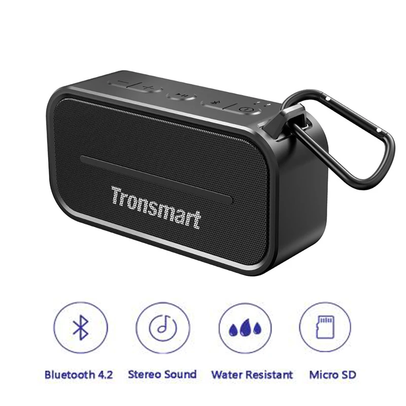 

Tronsmart Element T2 Bluetooth 4.2 Outdoor Water Resistant Speaker Portable and Mini Speaker for IOS Android Xiaomi Smart Phones