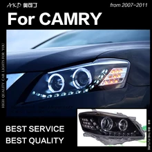 AKD автомобильный Стайлинг для Toyota Camry фары 2007-2011 Camry V45 светодиодный фонарь светодиодный DRL Hid Bi Xenon фара авто аксессуары