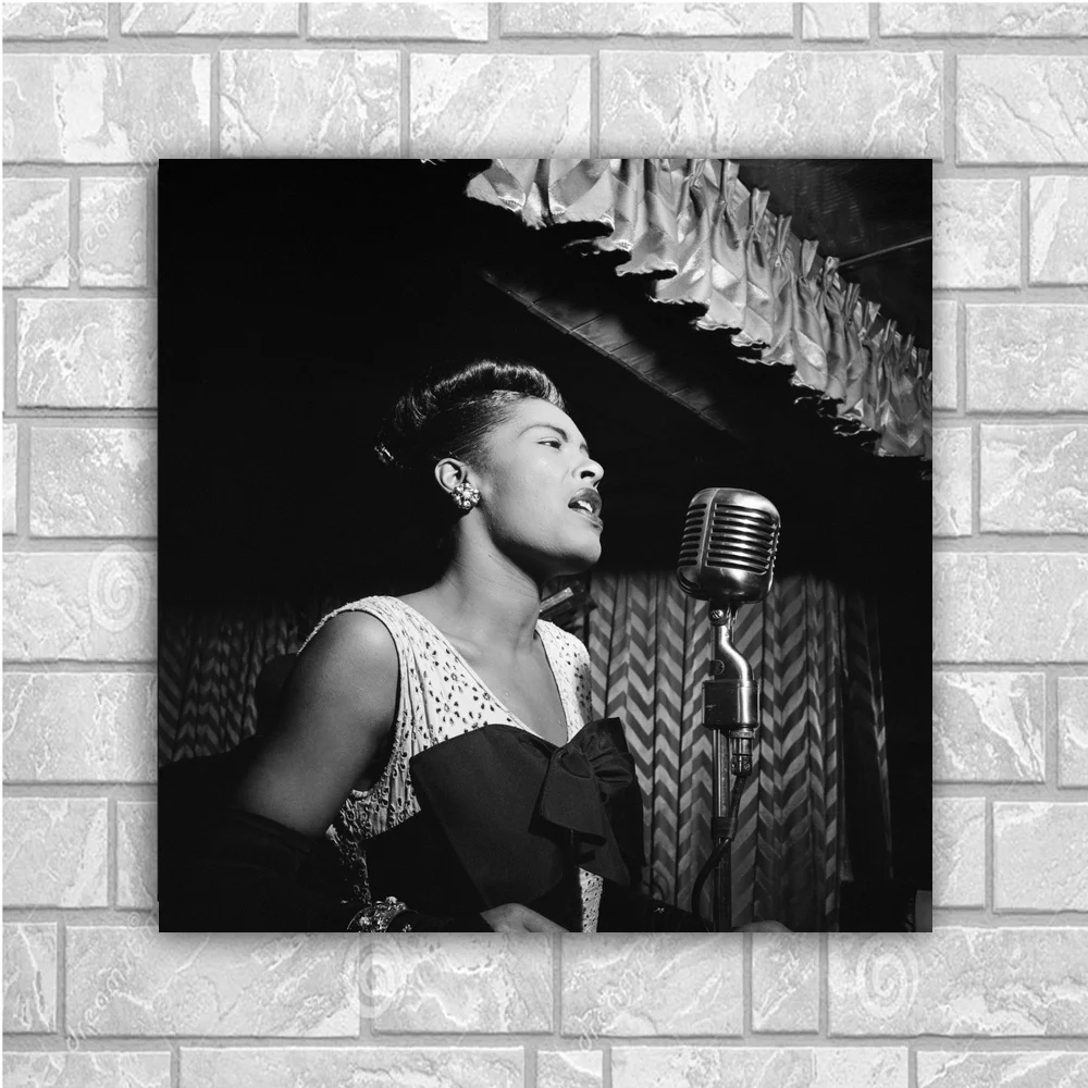 Billie Holiday Art Canvas Painting Print Wall Poster for Living Room