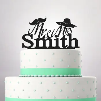 

Peresonalized wedding cake topper,Custom Wedding Last name and date Cake Topper,old school style cake topper