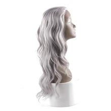 Alinova синтетический волнистый парик на кружеве 150% плотность синтетических волос 18 дюймов парики Волнистые волосы для наращивания