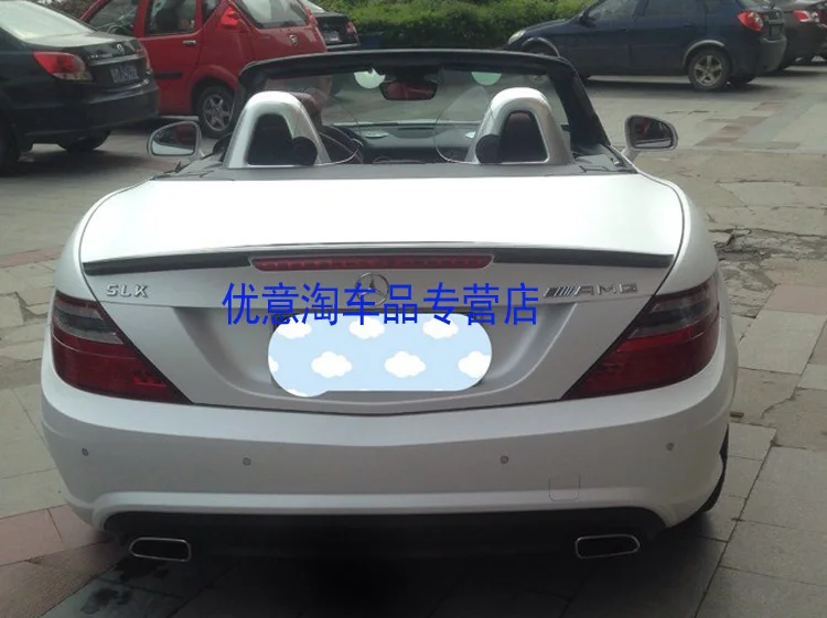 Подходит для Mercedes-Benz R172 SLK350 SLK200 LK55 AMG углеродного волокна задний спойлер заднего крыла