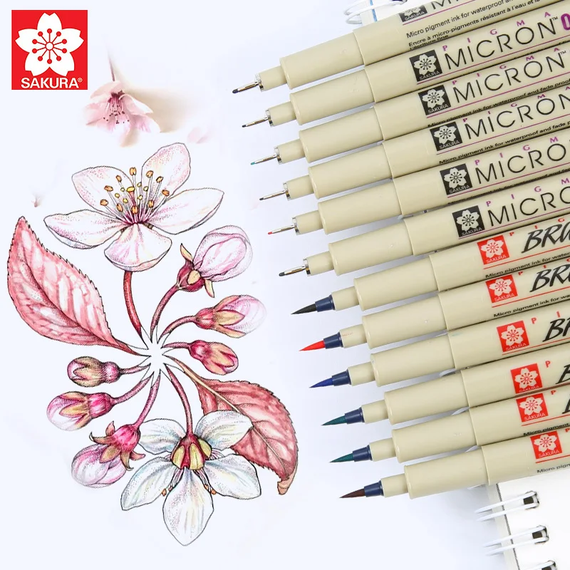 Voorstad oppakken congestie Sakura Pigma Micron Fine Line Pen Set 3/4/9 Assorted Colors Professional  Art Marker Manga Comic Pro Liner Brush Pen Drawing Kit|Art Markers| -  AliExpress