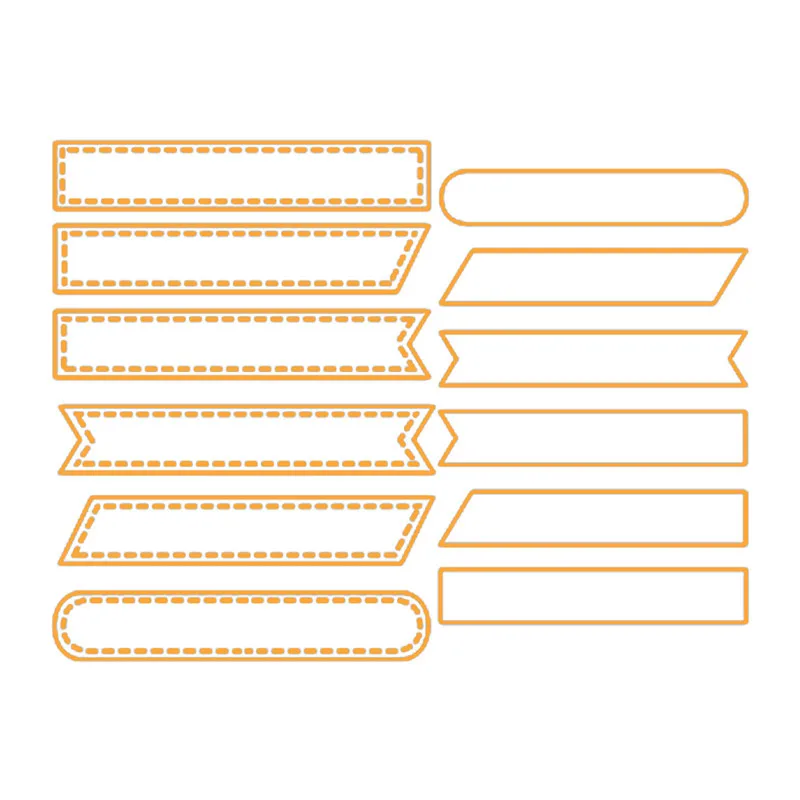 

InLoveArts Dies Cutting Banner Flag New 2019 Metal Cutting Dies for Scrapbooking Embossing DIY Album Craft Card Decor Die