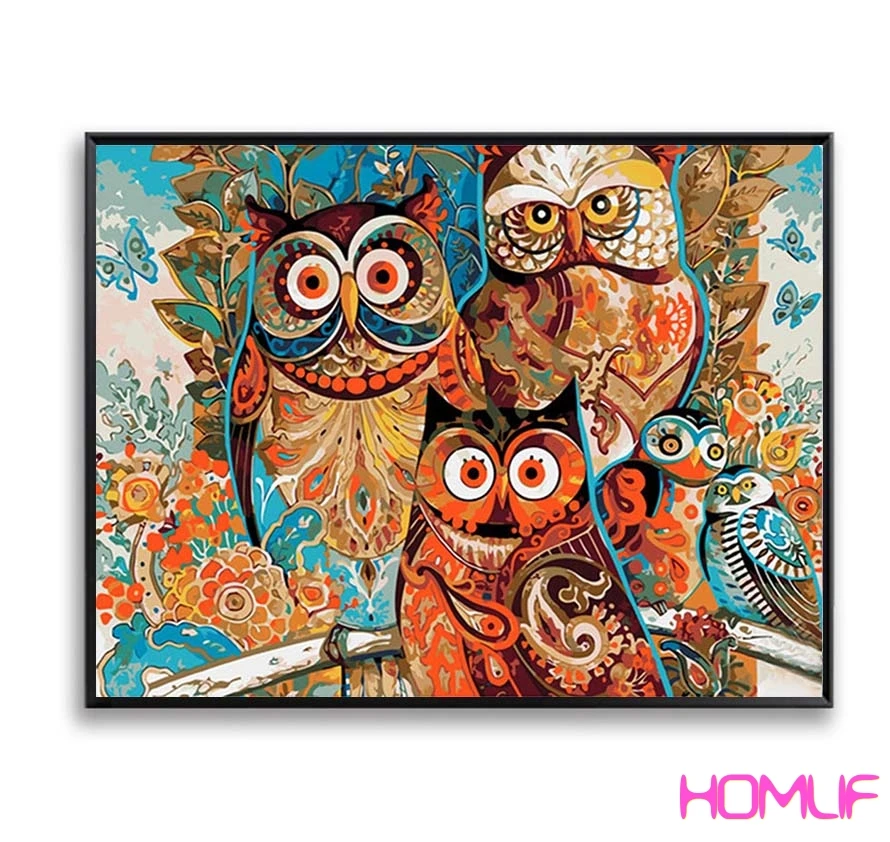 

diamond painting Animal Owl Painting By Numbers diamond embroidery cross stitch diamond mosaic rhinestones pictures