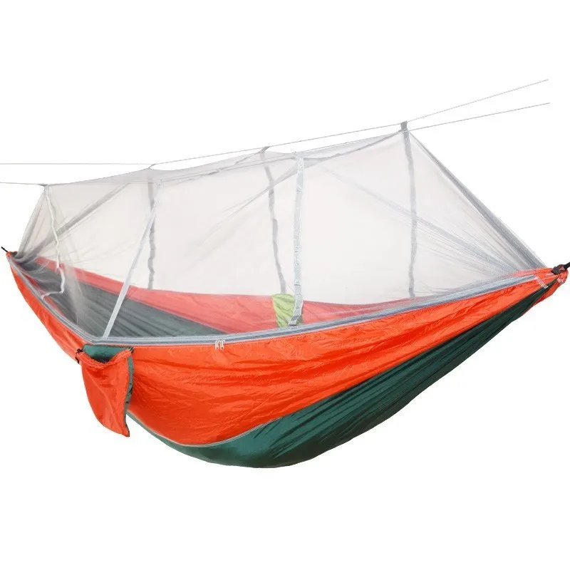 Camping Hammock with Mosquito Net Travel Portable Lightweight Hammocks with Tree Straps for Outsides Beach Patio Hiking Hiking 