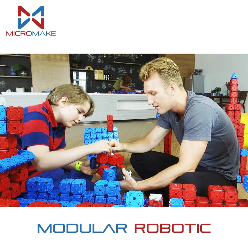 Micromake дети модульная роботизированная техника DIY набор рождественский подарок