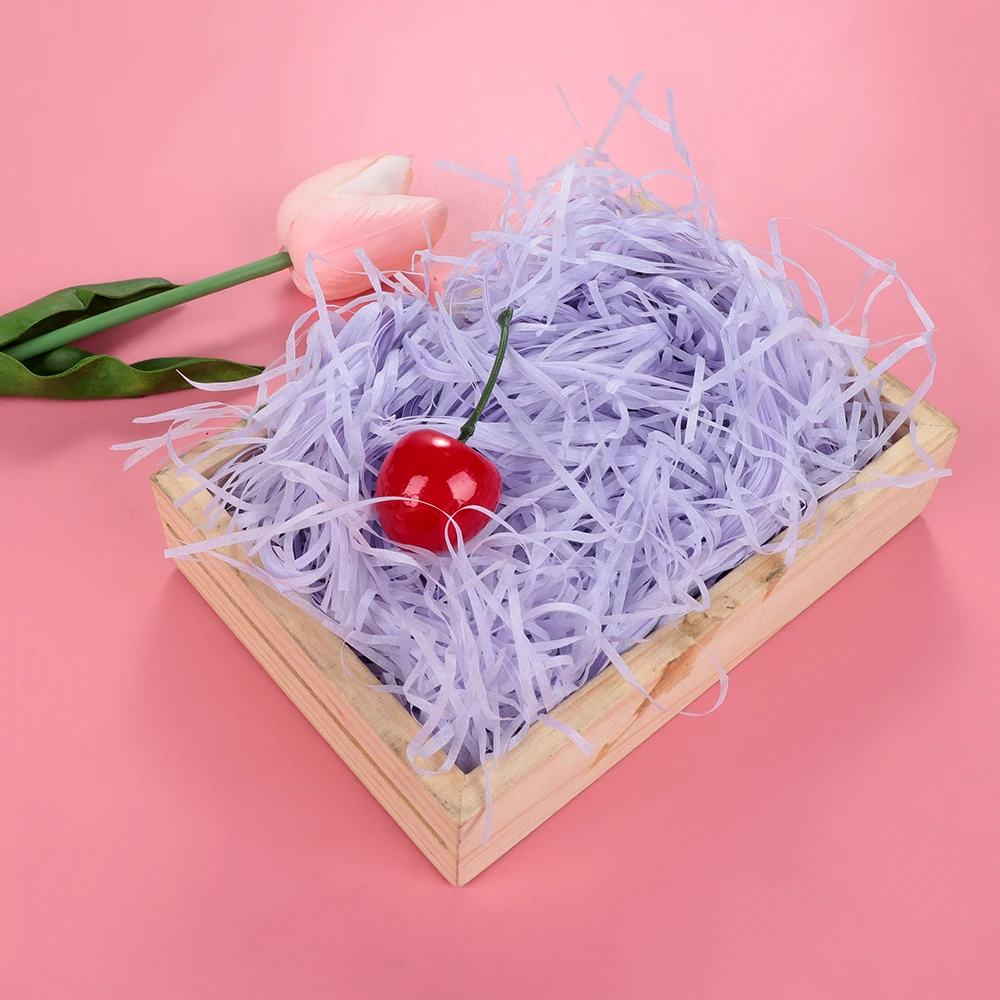 

20g Colorful Shredded Paper Raffia Gift Box Filler Wedding Birthday Party Decoration Crinkle Cut Paper Shred Packaging Gift Bag