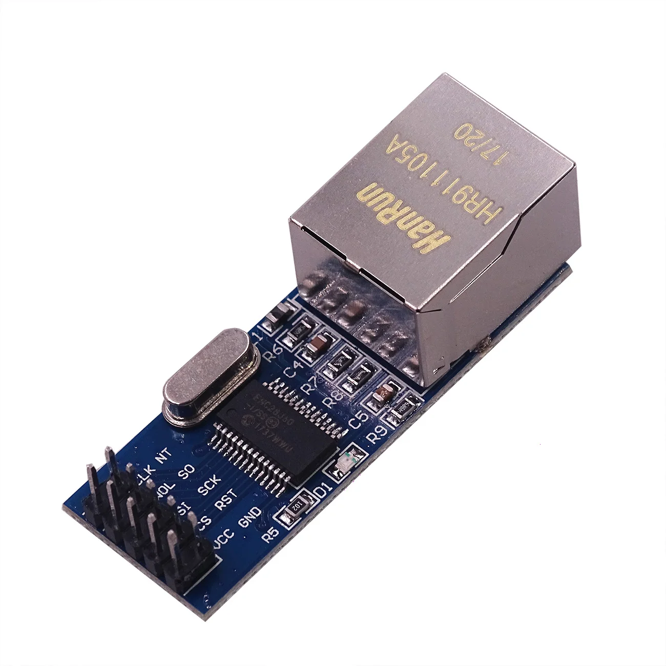 Сетевой модуль ENC28J60 с интерфейсом SPI Ethernet мини-версия для arduino | Электронные