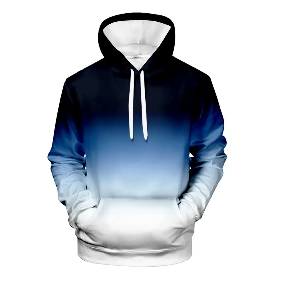

WAMNI Gradient 3D Print Hooded Sweatshirt Harajuku Fashion Autumn Warm Novelty Gradient Color Hoodie Oversize XXS-4XL