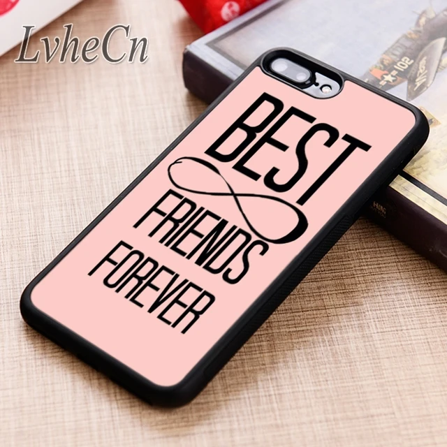 Чехол для телефона LvheCn bff best friend чехол iPhone 5 6 6s 7 8 plus X XR XS max 11 12 Pro Samsung Galaxy S7 edge S8 S9 S10 |