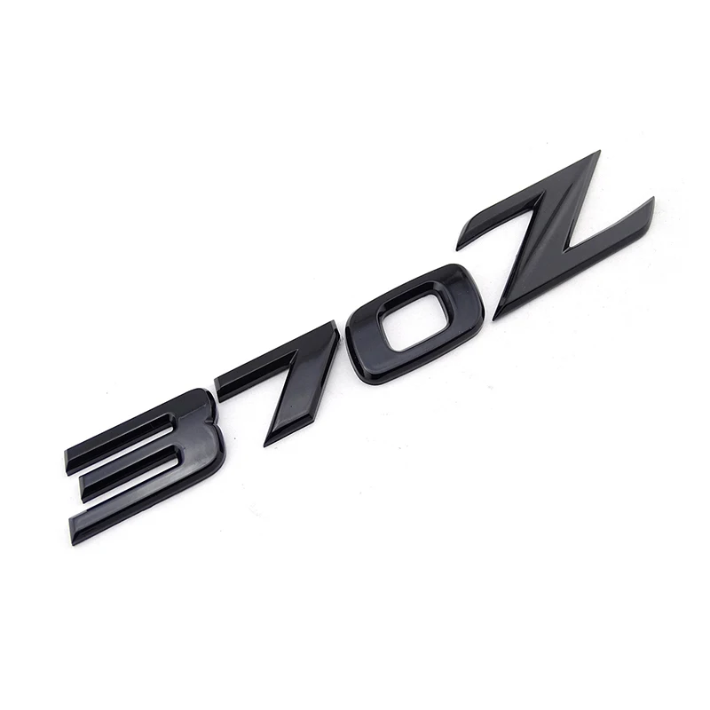  1 set(5x) Black 3D 370 Z Symbol Car Body Front Rear Side Emblem Badge Stickers for 370Z Fairlady Z 