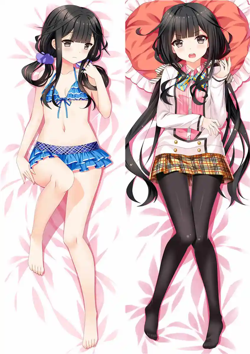 Masamune Kun Pas De Vengeance Anime Personnages Sexy Fille Fujinomiya Neko Adagaki Aki Taie Doreiller Corps Taie Doreiller Dakimakura